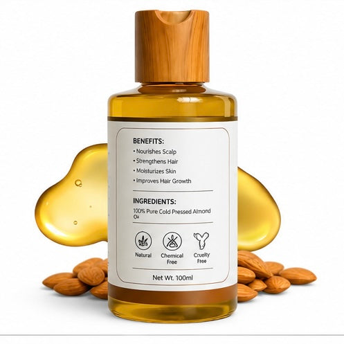 Pure Sweet Almond Oil Cold Pressed