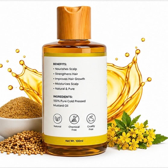 Pure Mustard (Canola) oil Cold Pressed