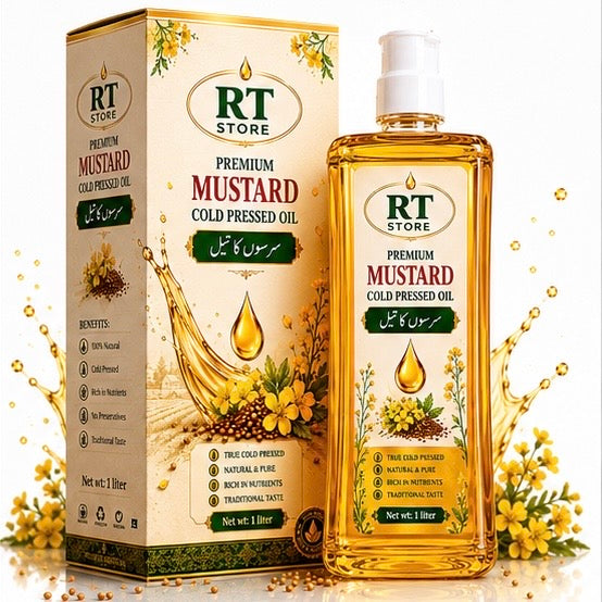 Pure Cold Pressed MUSTARD COOKING OIL - Premium Kachi Ghani Sarson ka Tel