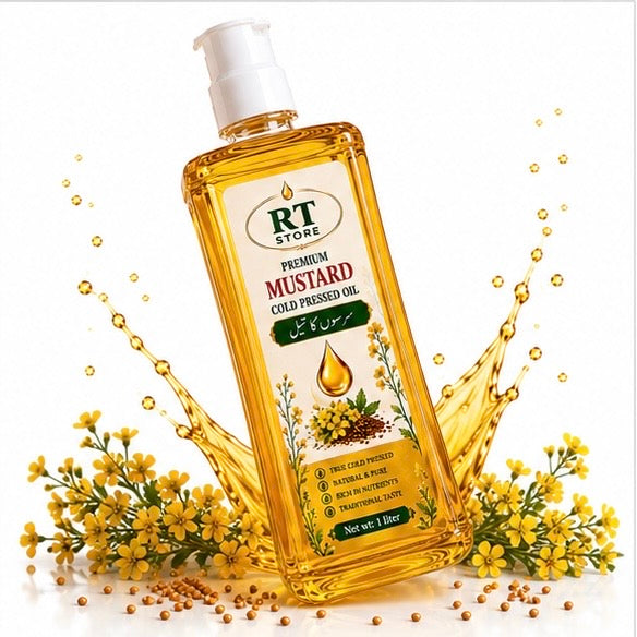 Pure Cold Pressed MUSTARD COOKING OIL - Premium Kachi Ghani Sarson ka Tel