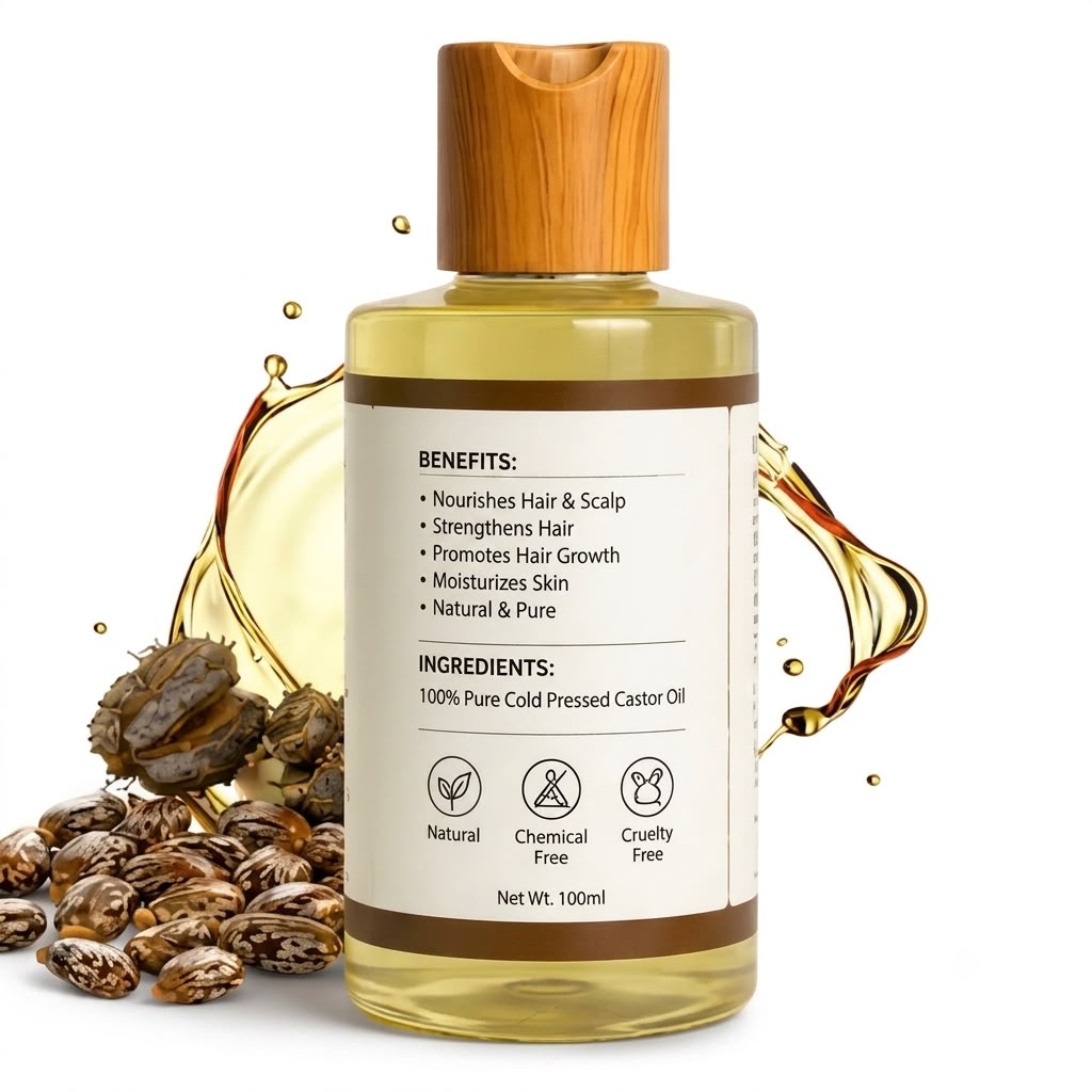 Pure Castor Oil Cold Pressed